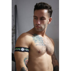 Breedwell Brassards Transistor Noir-Vert neon